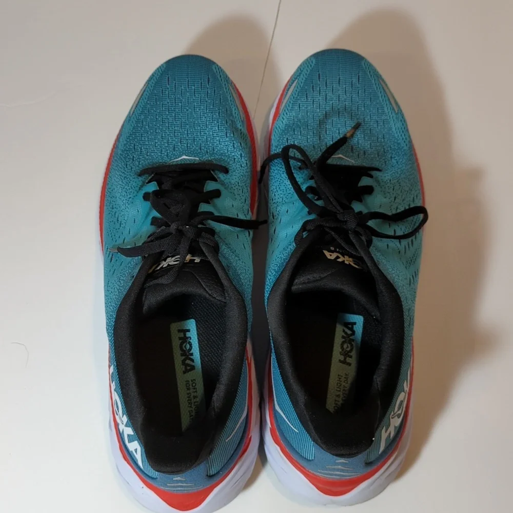 Hoka One One Clifton 8 Men's Real Teal, Aquarelle 1119393 RTAR size 13d - Picture 9 of 15